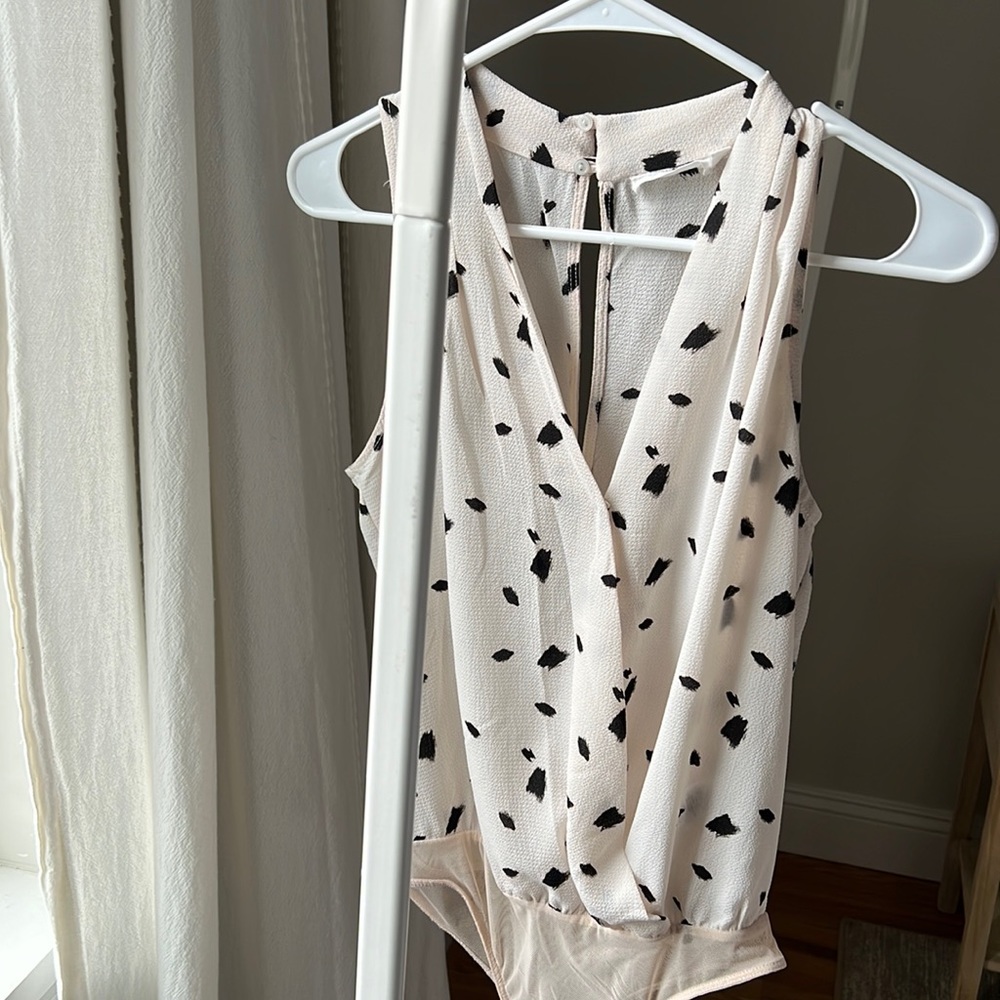 Lush Black and cream Body Suit